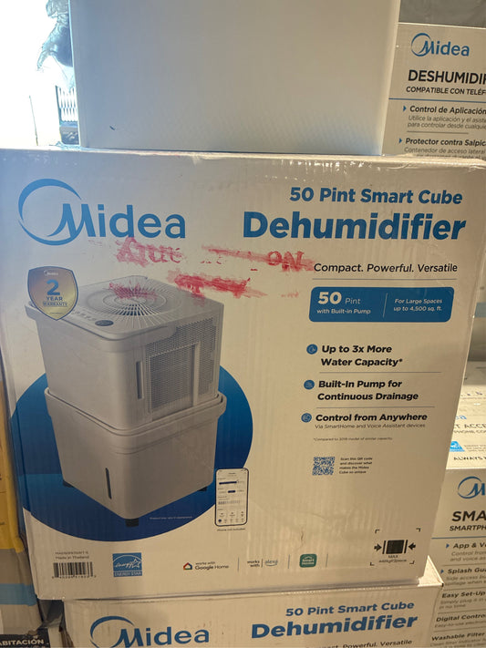 Midea Cube 50 Pint Dehumidifier with Pump