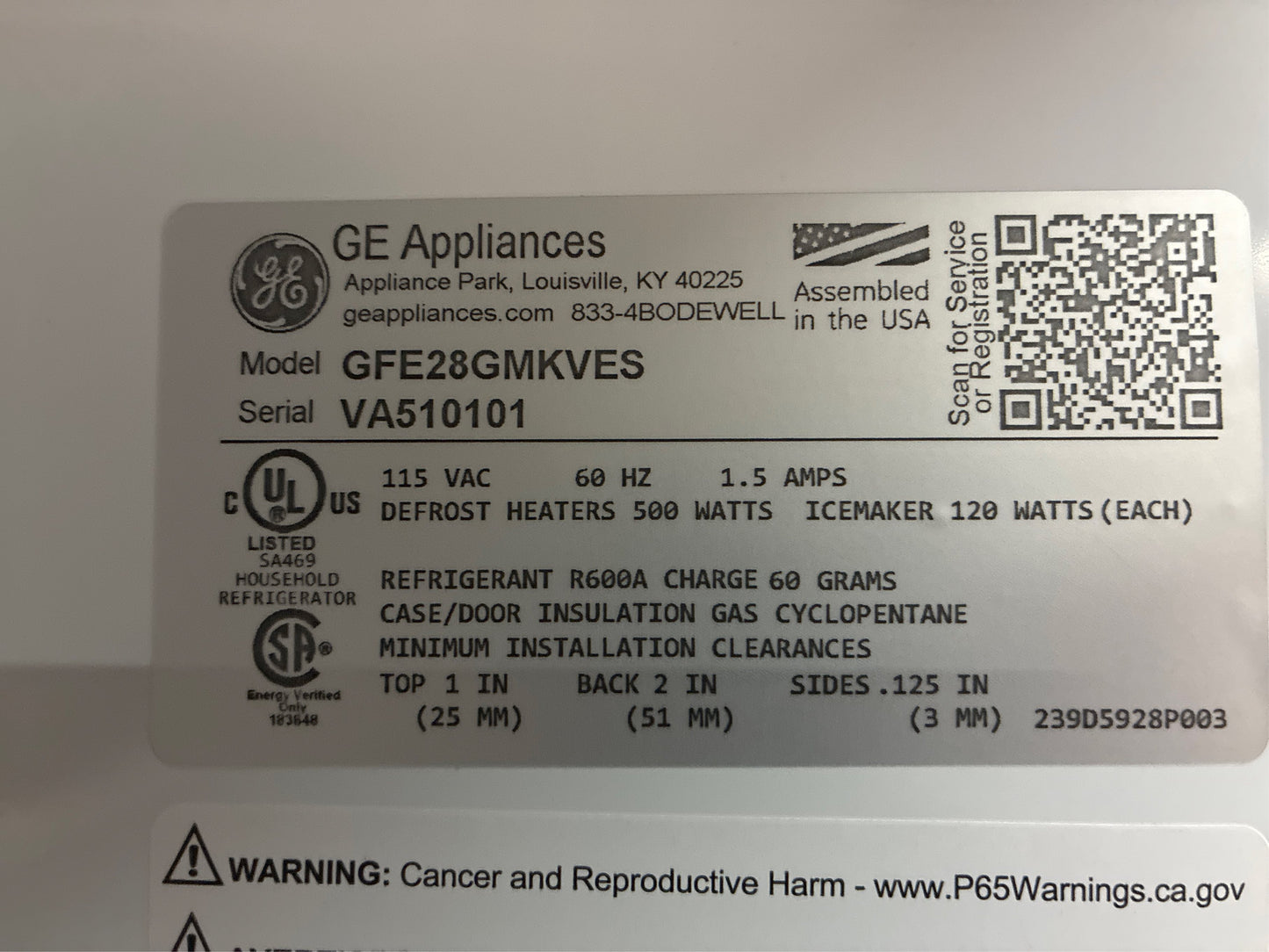 GE 27.8-cu ft French Door Refrigerator