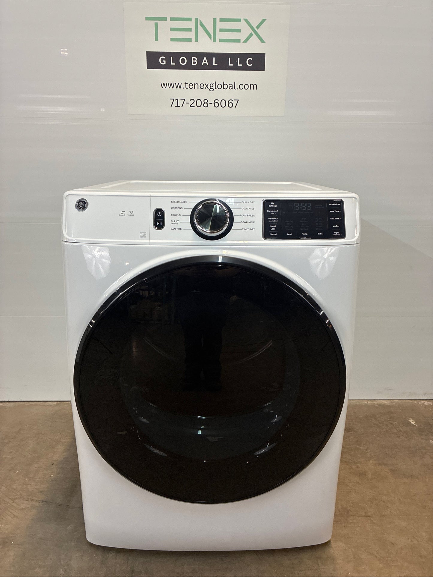 GE 7.8-cu ft Stackable Electric Dryer (White)