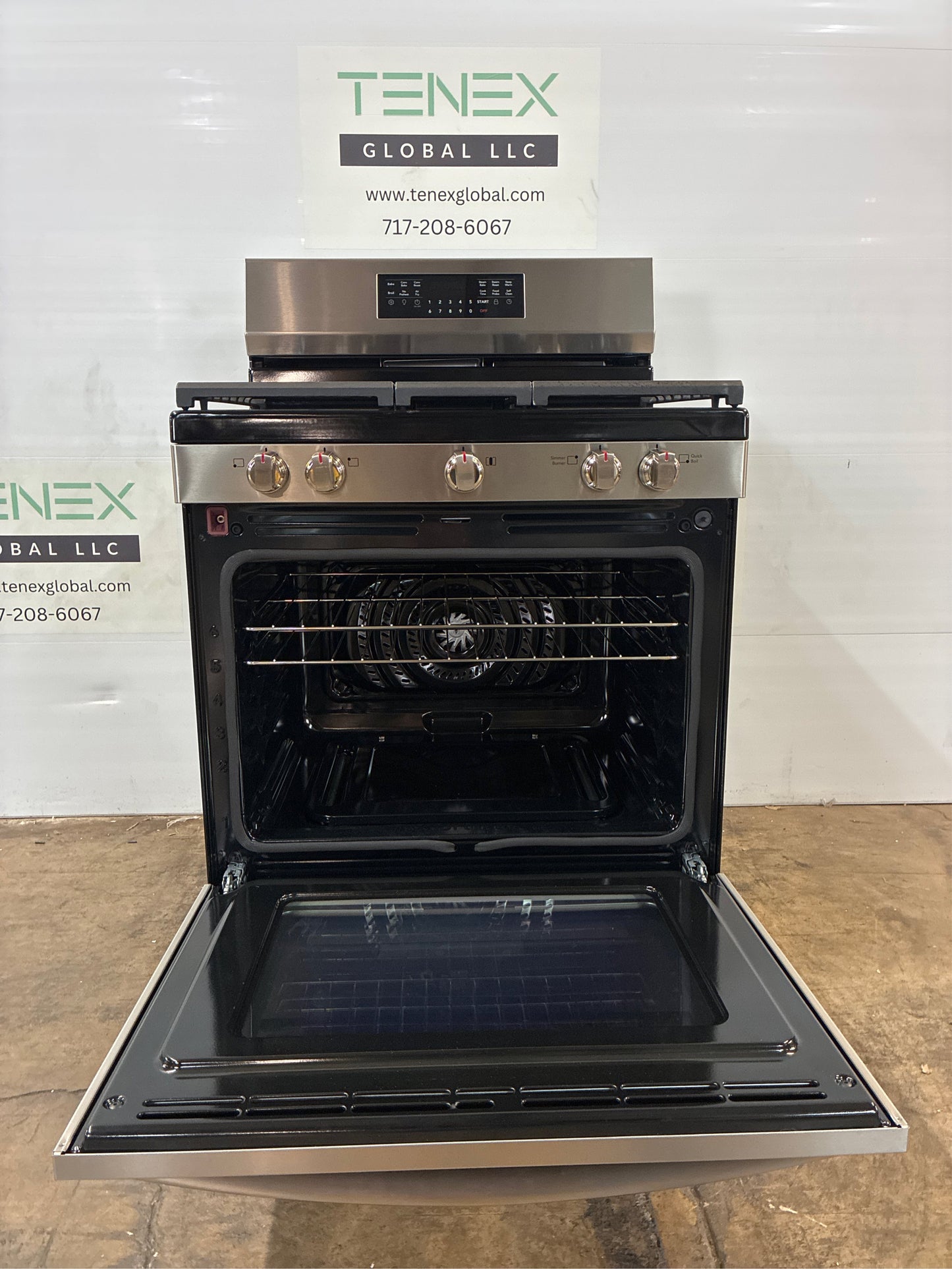 Frigidaire 30 in. 5 Burner Gas Range, True Convection