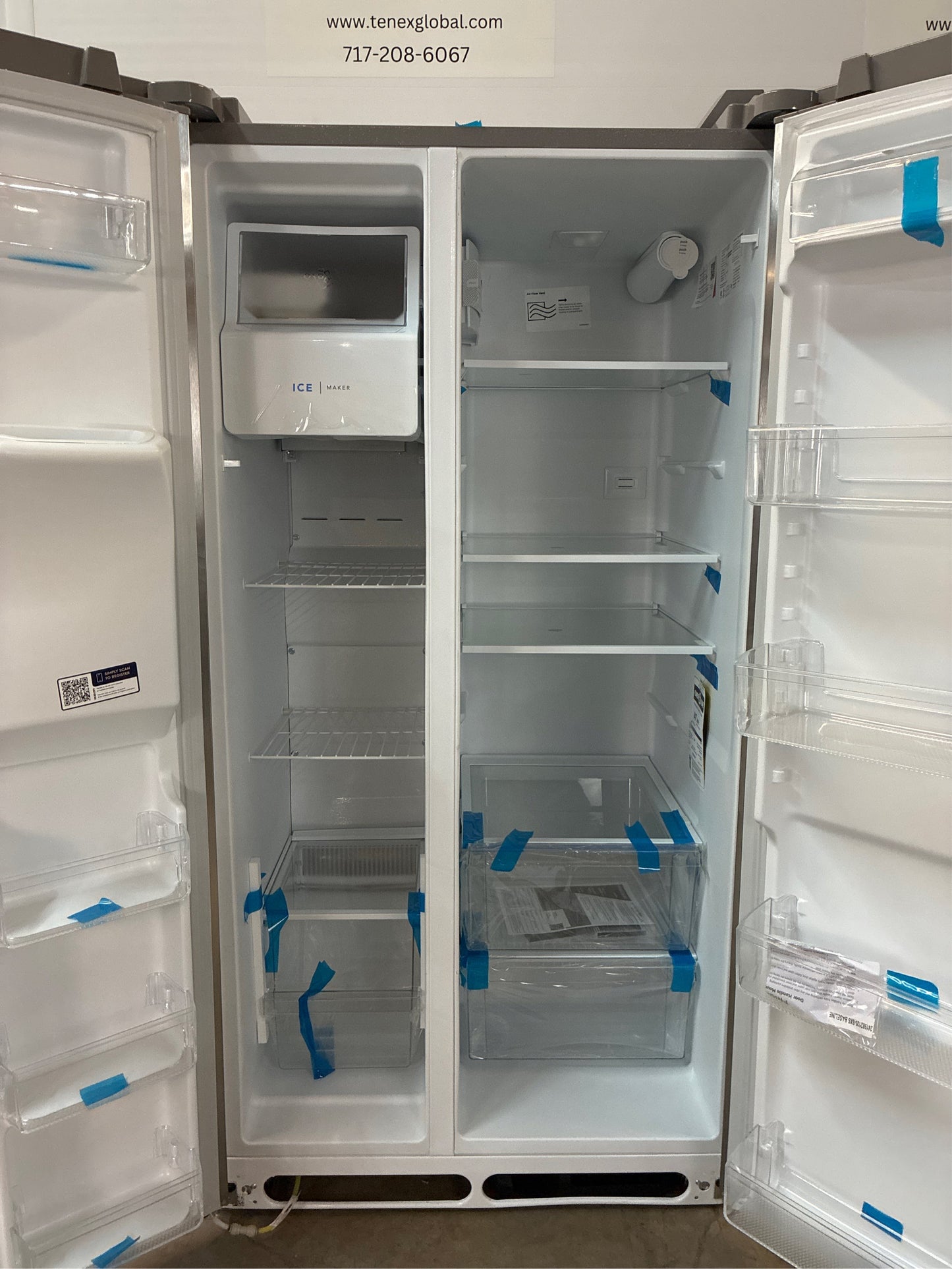 Frigidaire 36 Side-by-Side Refrigerator., 25.6 cu ft., SS