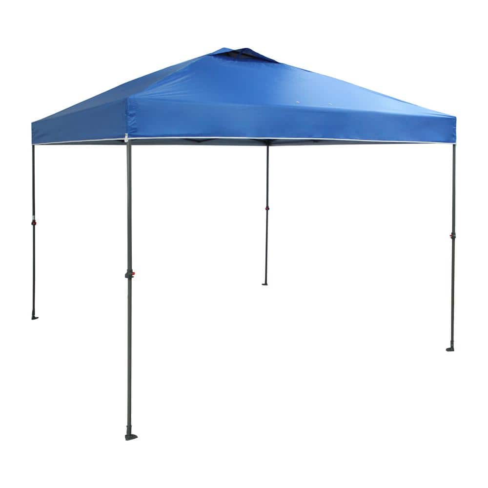 10 ft. x 10 ft. Blue Instant Pop Up Tent