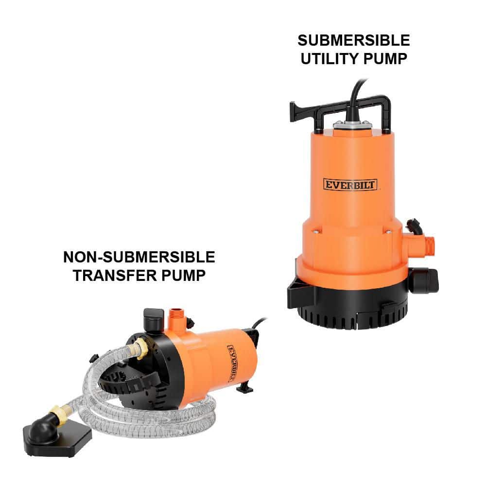 Everbilt 1/4 HP 2-in-1 Submersible Pump