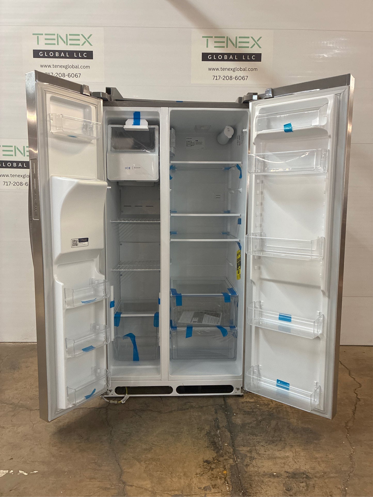 Frigidaire 36 in. Side-by-Side Refrigerator, 25.6 cu ft, SS