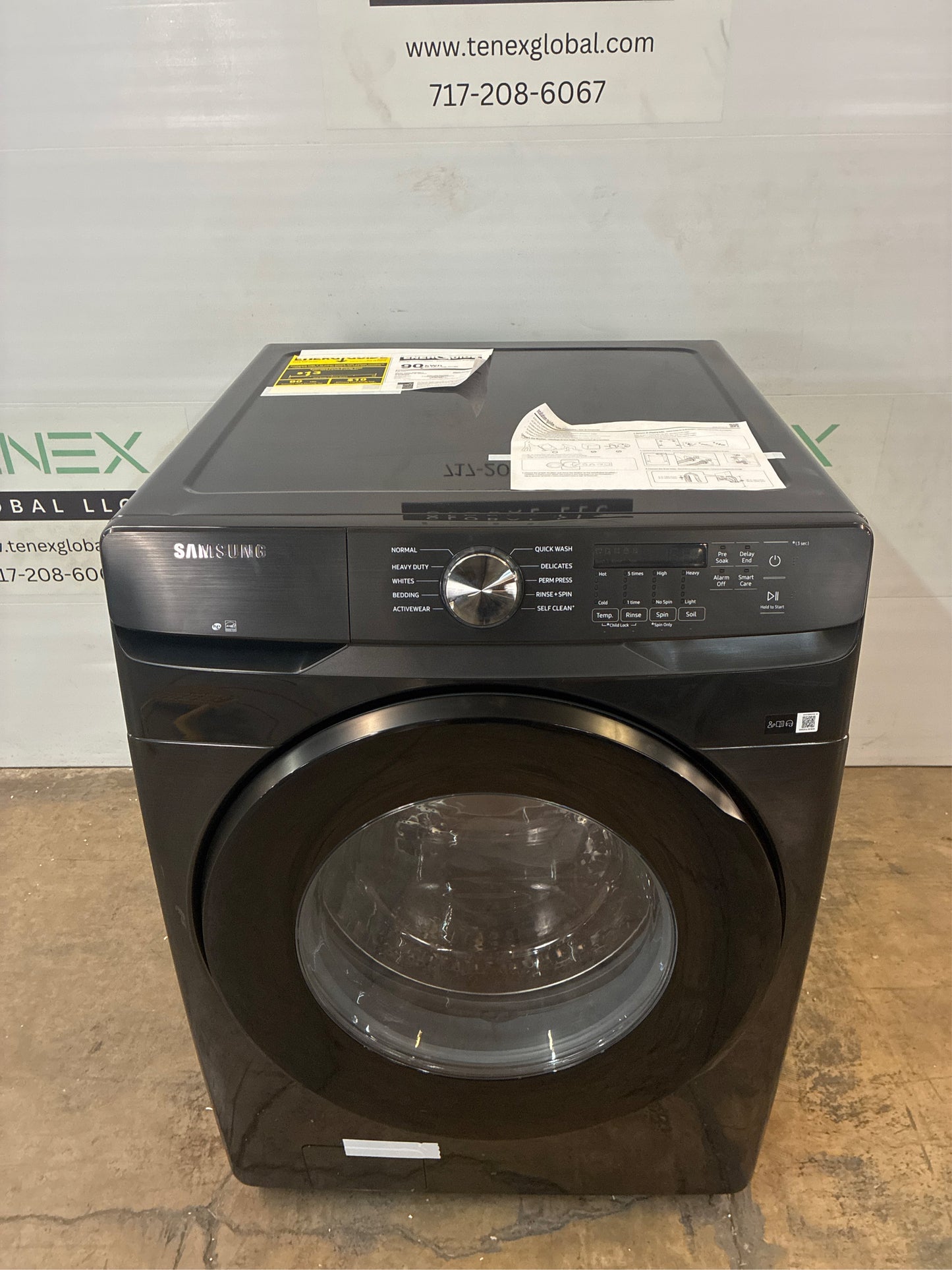 Samsung 4.5 cu ft. Front Load Washer, Brushed Black