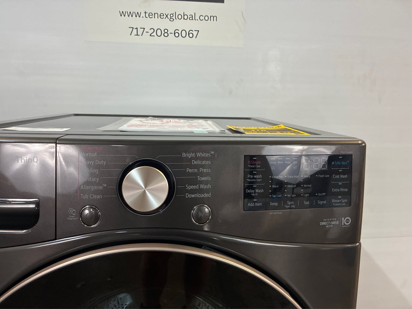 LG 4.5 Cu. Ft. Front Load Washer - Black