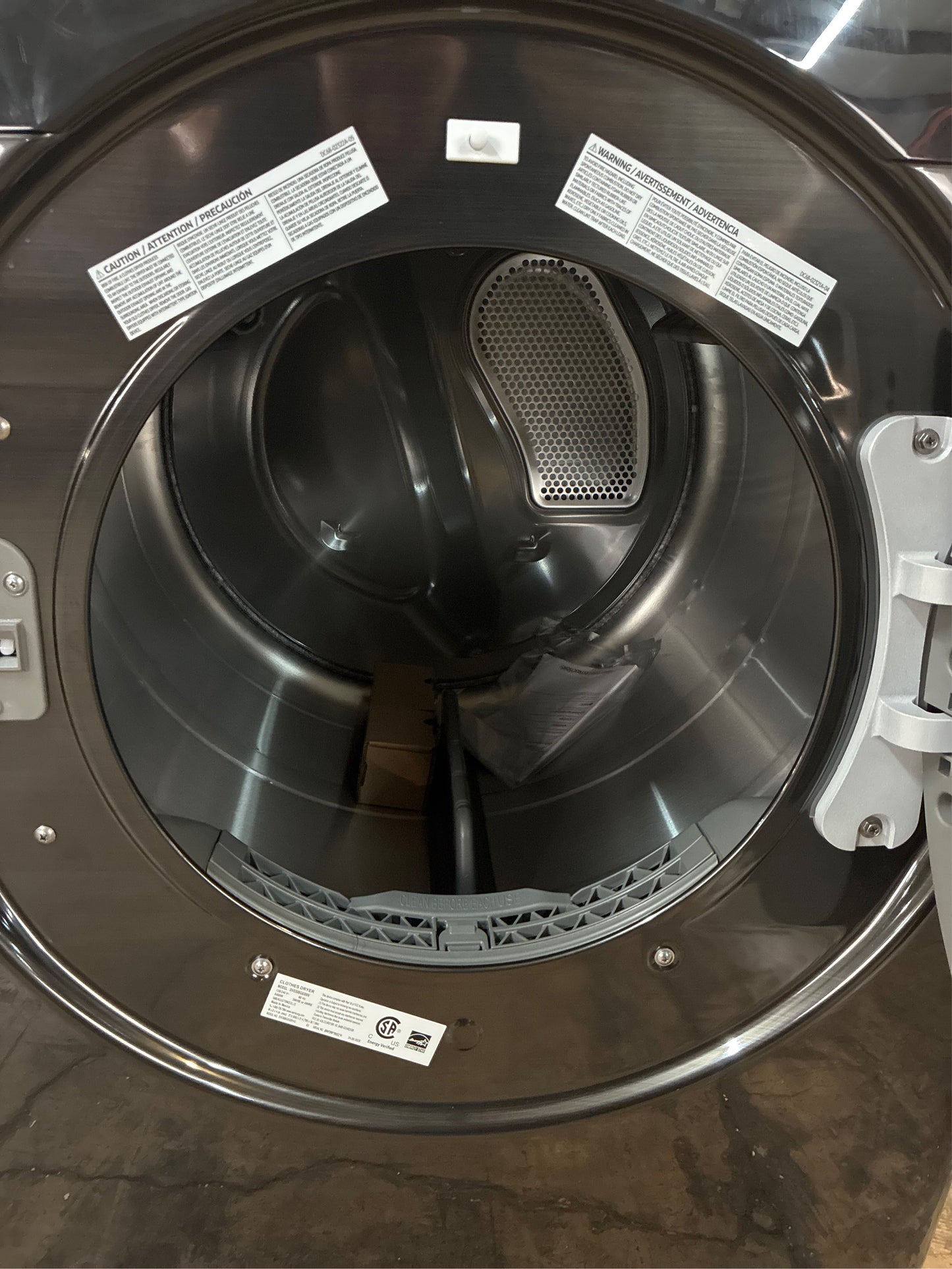 Samsung Smart Electric Dryer, Brushed Black