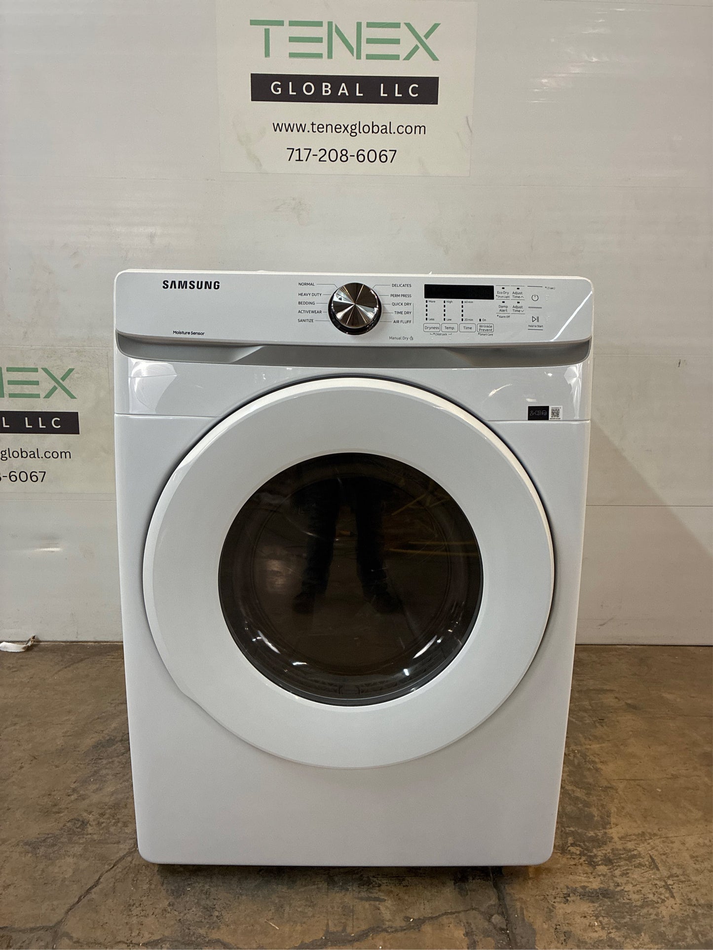 Samsung 7.5-cu ft Stackable Electric Dryer (White)