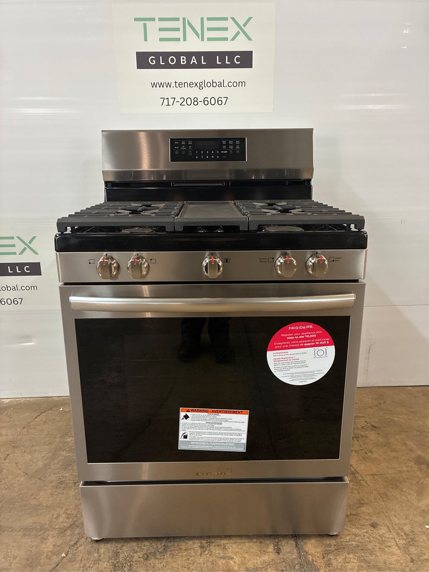 Frigidaire 30" 5 Burners Gas Range 5.1-cu ft