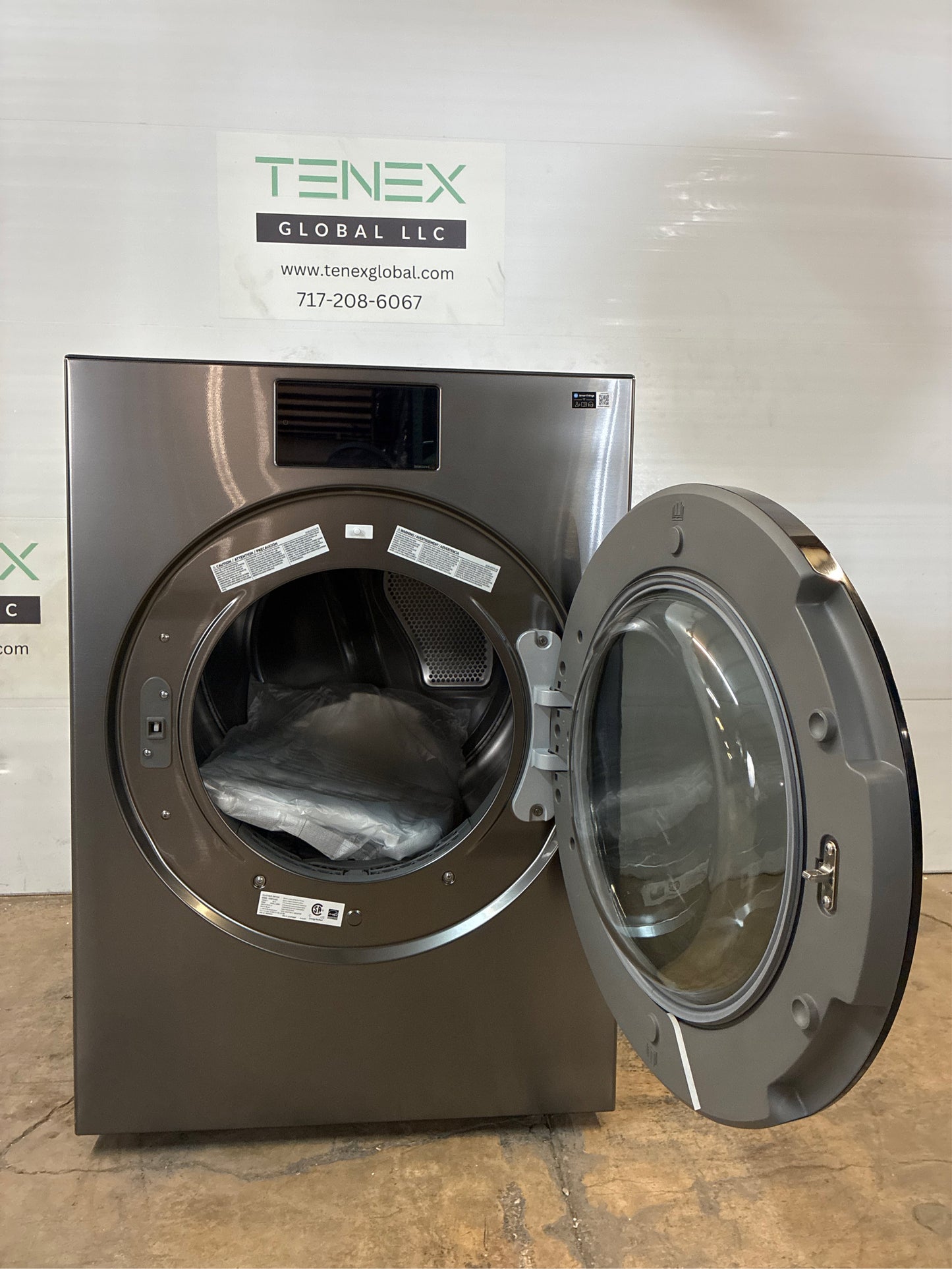 Samsung 7.6 cu ft Bespoke AI Electric Dryer Dark Steel