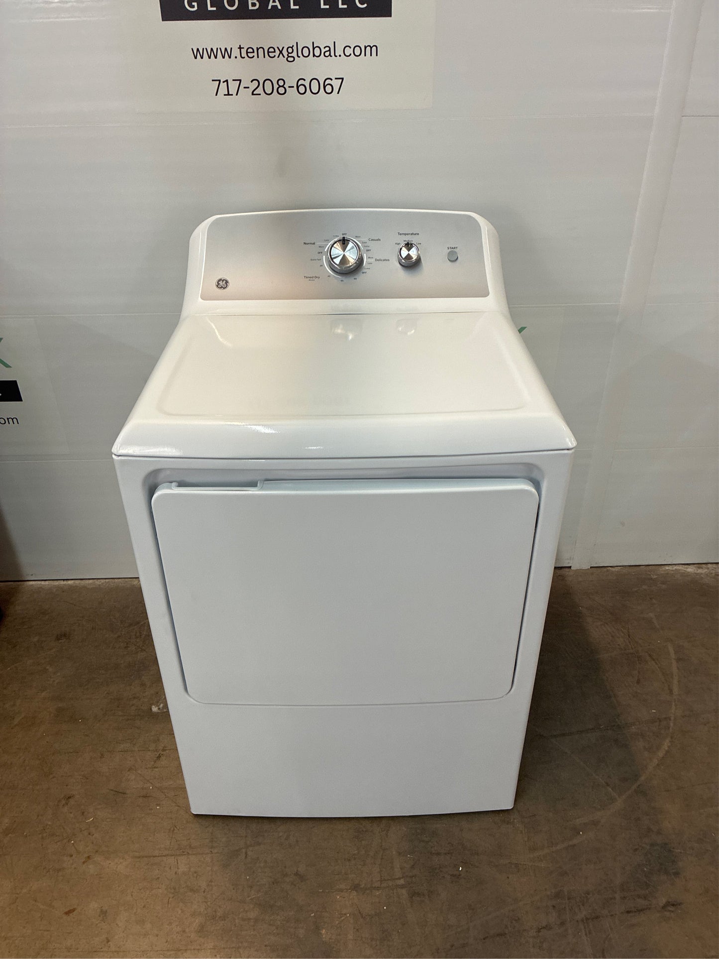 GE 7.2-cu ft Vented Electric Dryer (White)