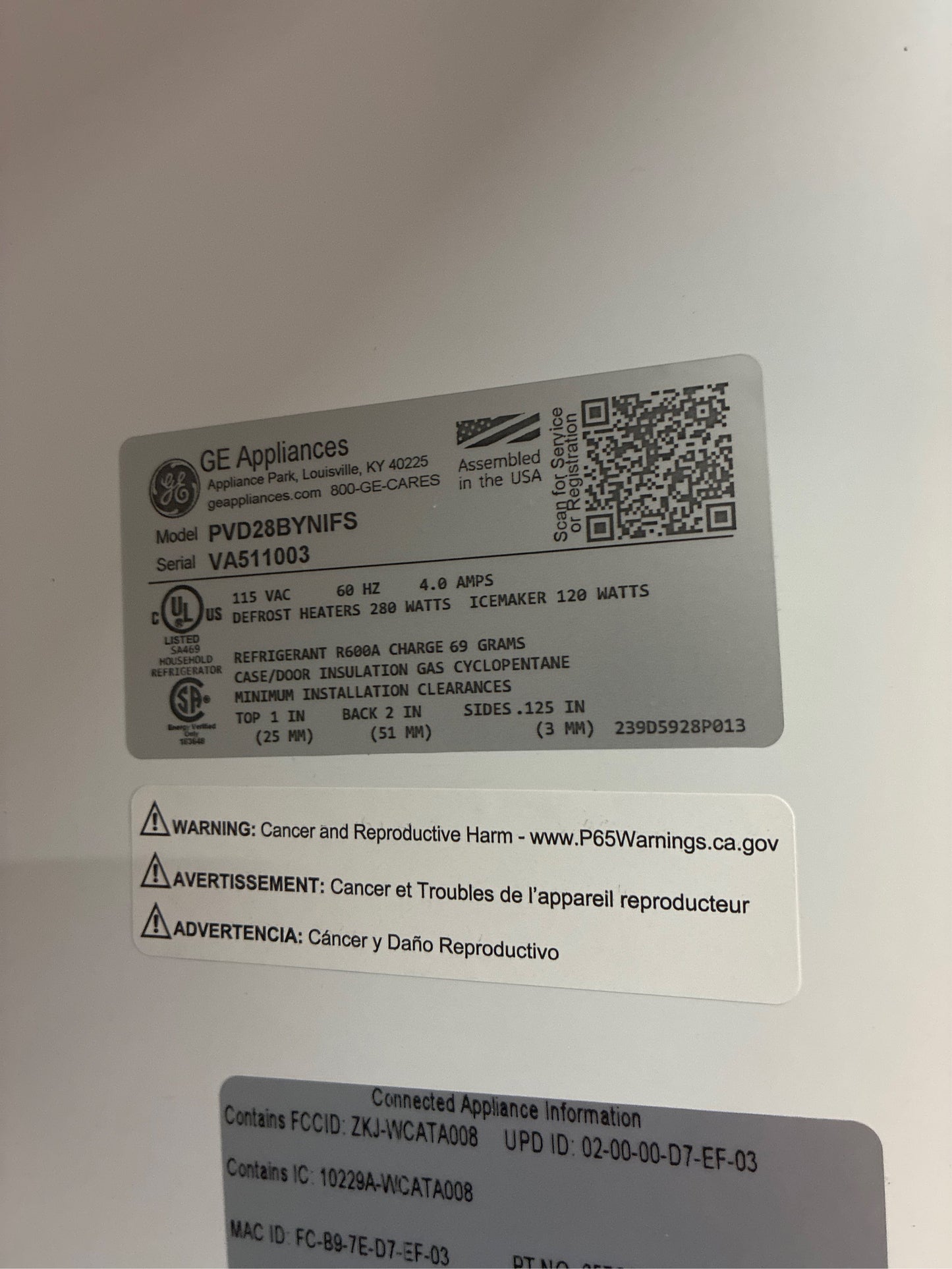 GE Profile Smart French Door Refrigerator