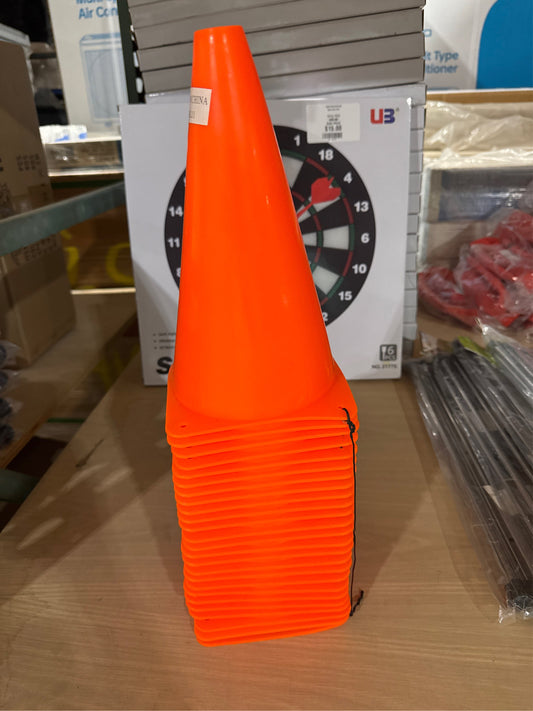 9 Inch Plastic Training Traffic Cones, Set of 10