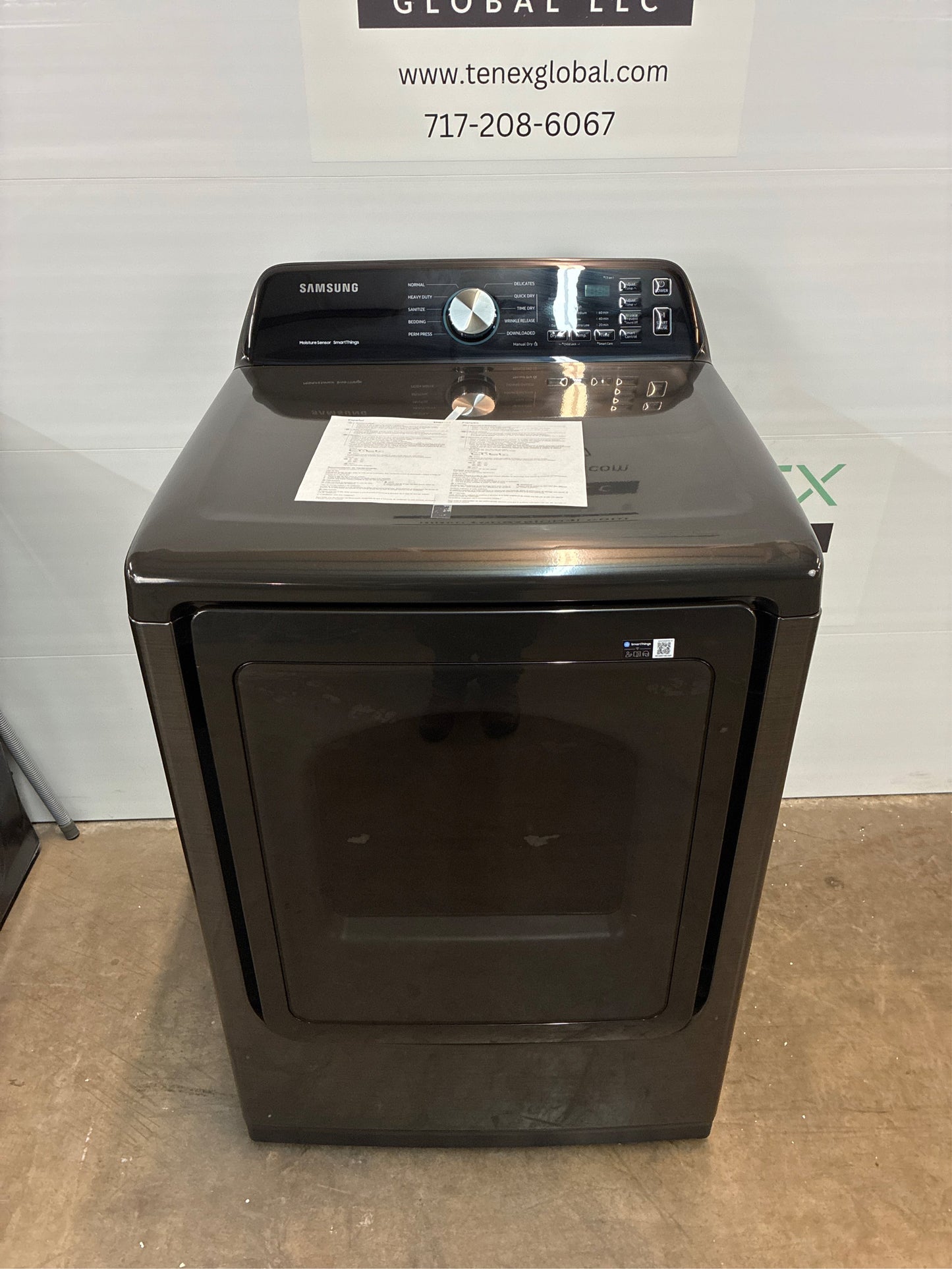 Samsung 7.4 cu. ft. Vented Smart Electric Dryer.