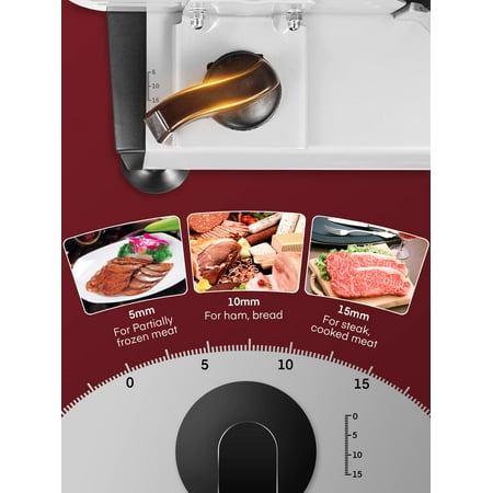 FOHERE Electric Meat Slicer, 7.5" Blade