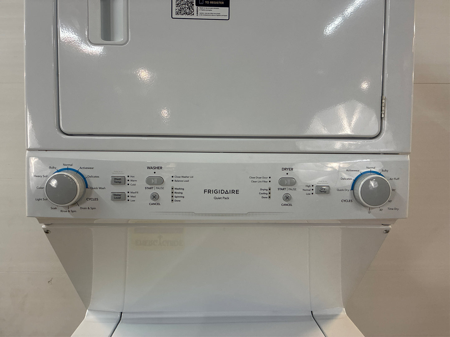 Frigidaire Laundry Center: 3.9-cu ft Washer Dryer Combo