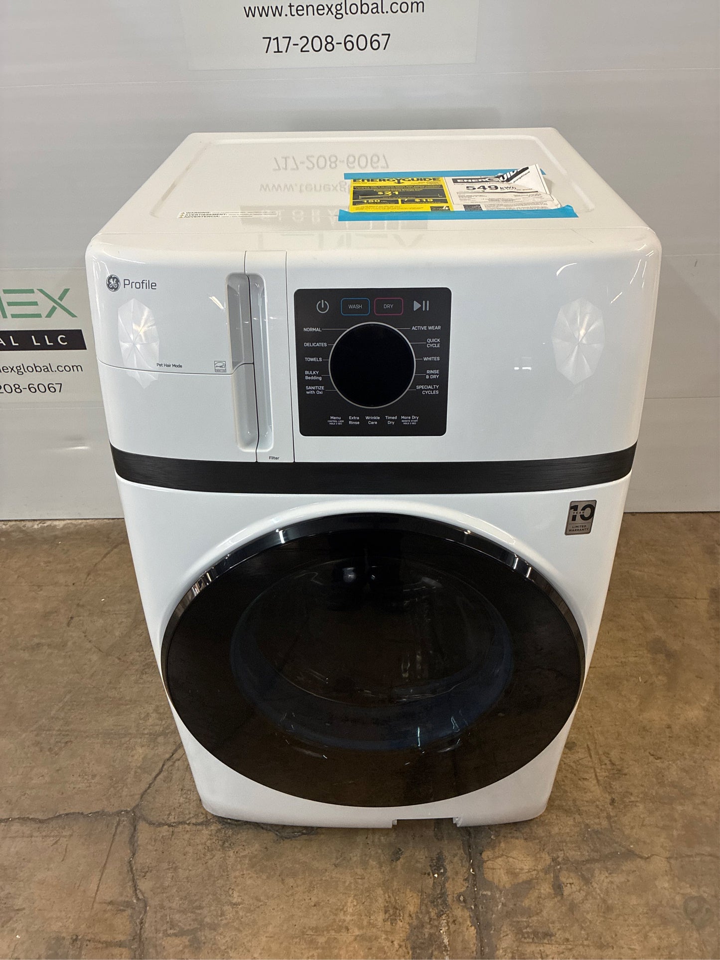 GE Profile Pet Hair 4.6-cu ft Washer/Dryer