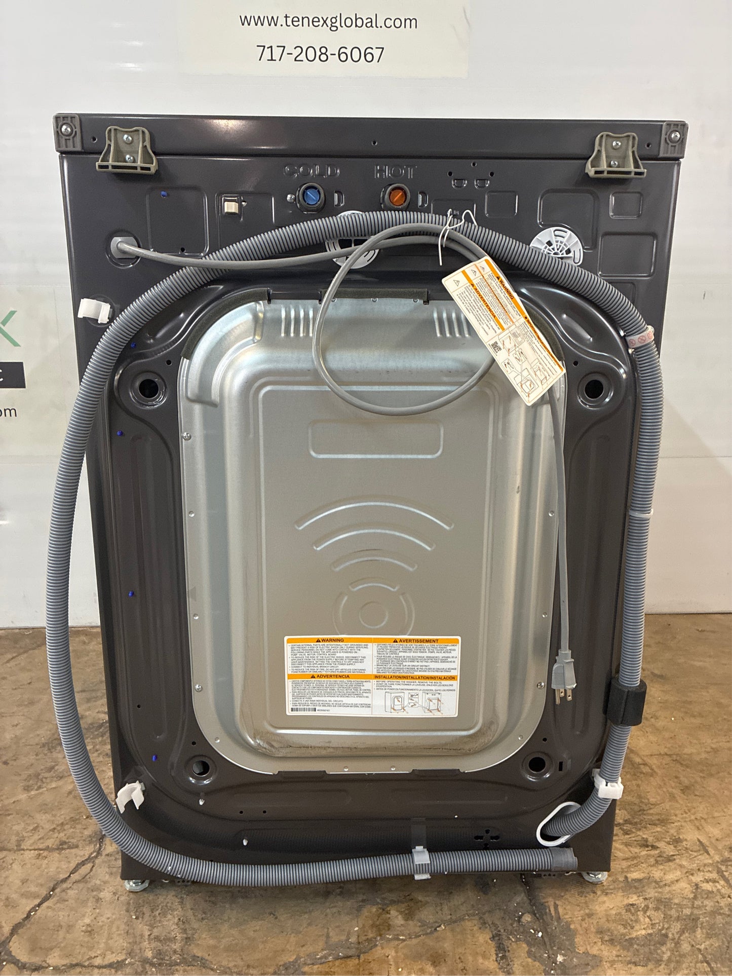 LG 5.0 cu. ft. Black Steel Stackable Front Load Washer