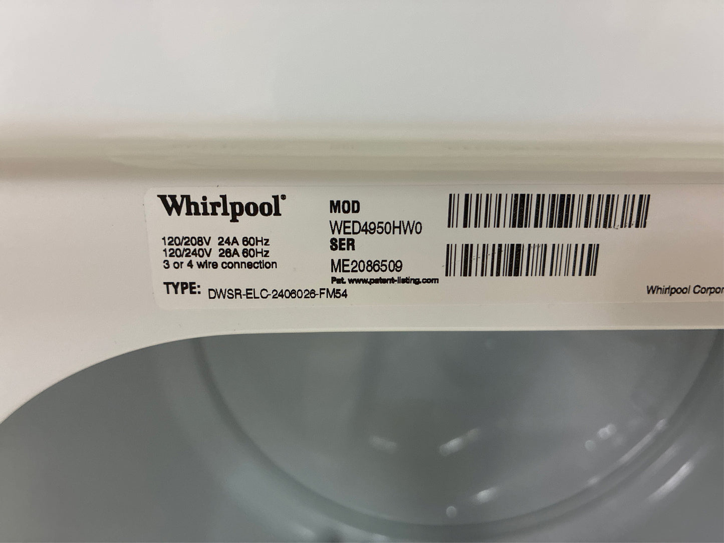 Whirlpool 7.0 cu. ft. Vented Electric Dryer
