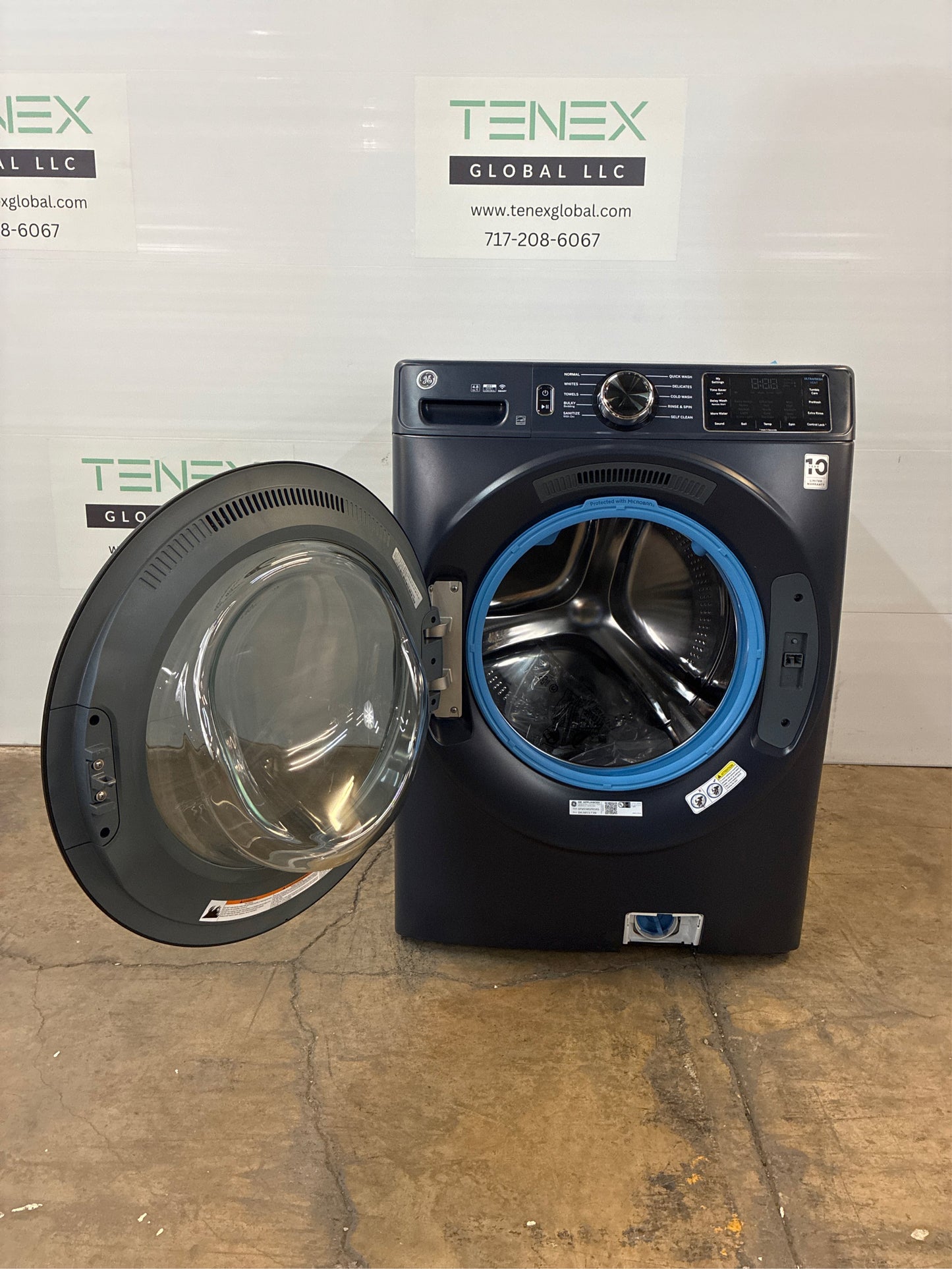 GE UltraFresh Vent 4.8-cu ft Stackable Washer