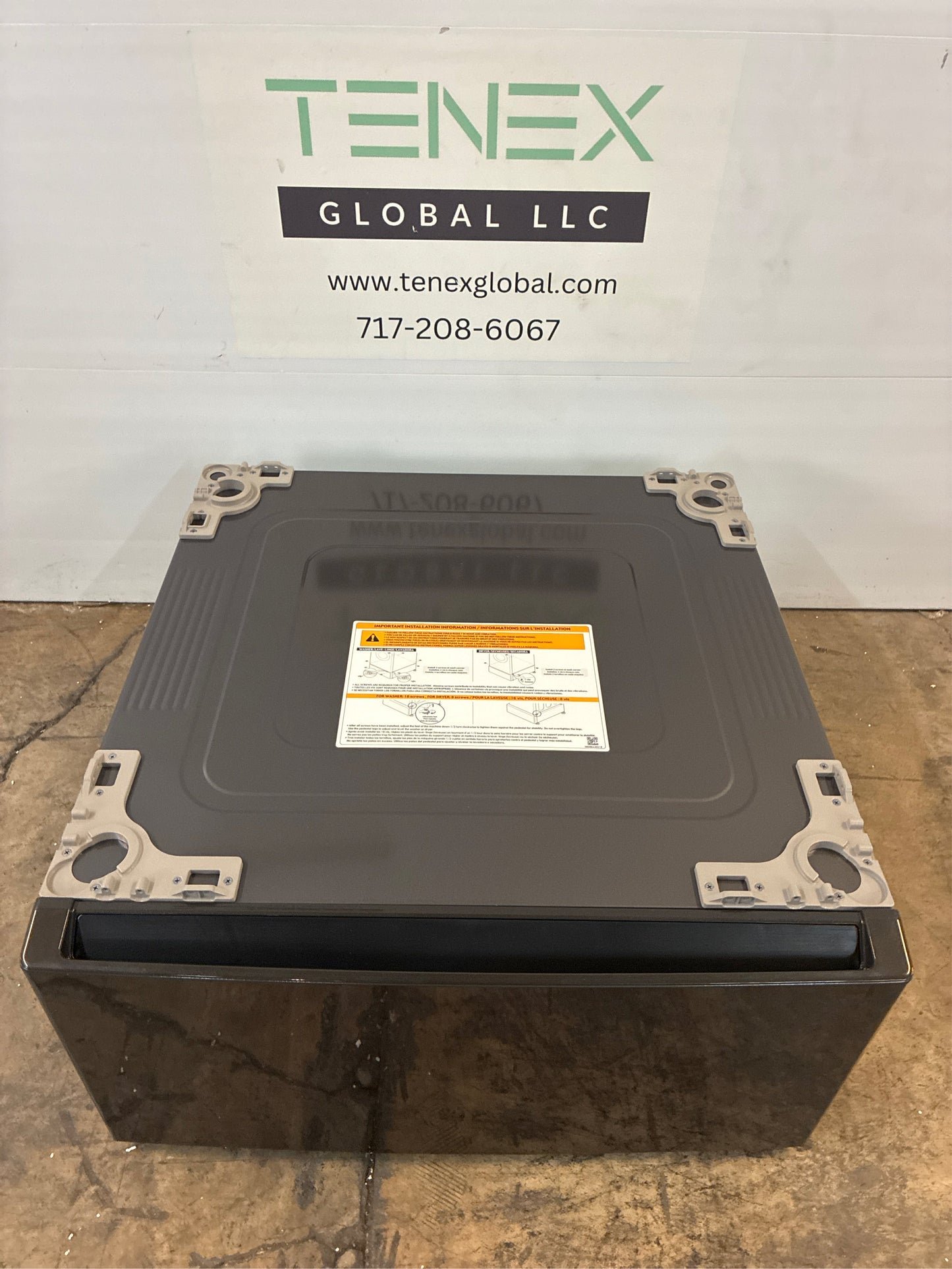 LG 27" Black Steel Laundry Pedestal with Drawer