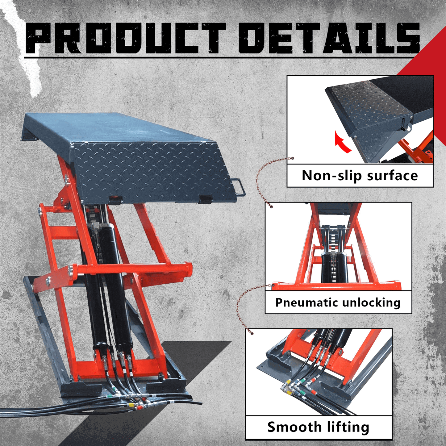 Katool AK-X95 8,000 Lbs Full Rise Scissor Lift