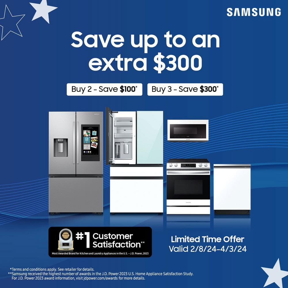 Samsung 36" Side-by-Side Refrigerator, 27.4 cu ft