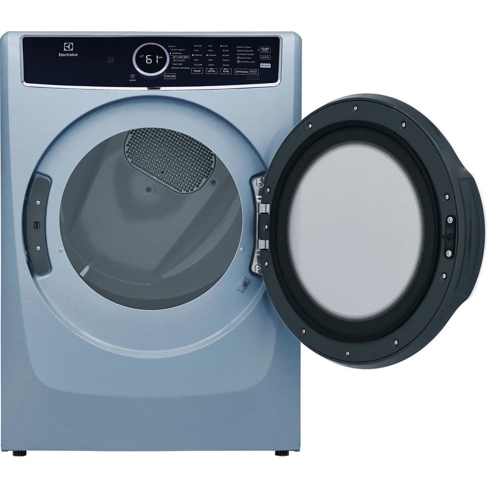 8 cu.ft. vented Front Load Gas Dryer in Glacier Blue