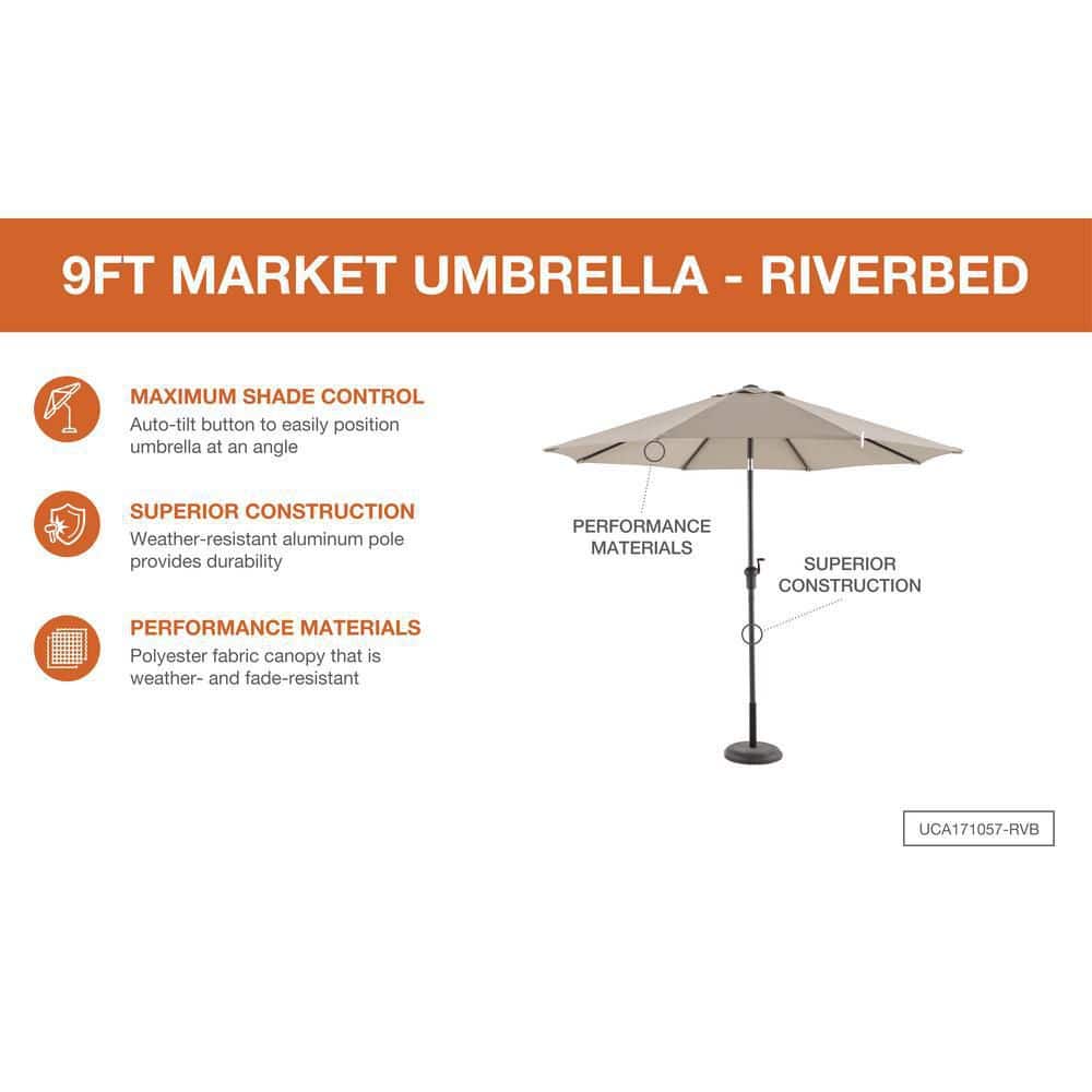 Hampton Bay 9 ft. Aluminum Market Umbrella
