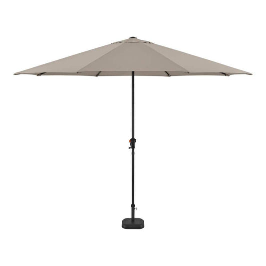 11 ft. Steel Patio Umbrella in Riverbed Tan