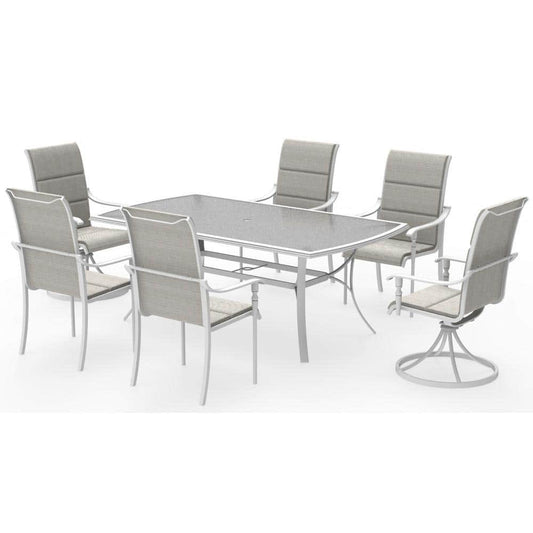 Ashbourne White Swivel Chairs (2-Pack)
