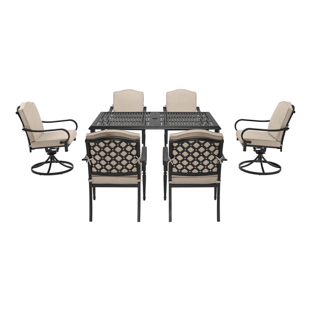 Laurel Oaks 7-Pc Brown Steel Patio Set