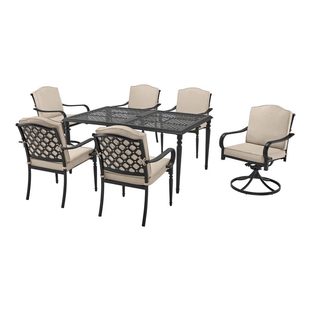 Laurel Oaks 7-Pc Brown Steel Patio Set