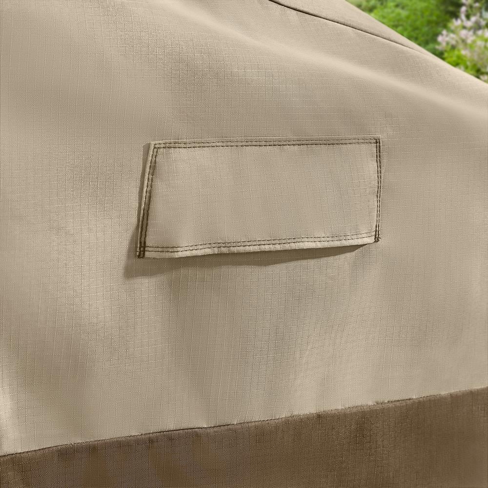 38x77.3x31 in. Beige Patio Loveseat/Sofa Cover