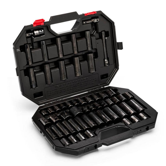 Husky 1/2" SAE/Metric Socket Set (56-Piece).