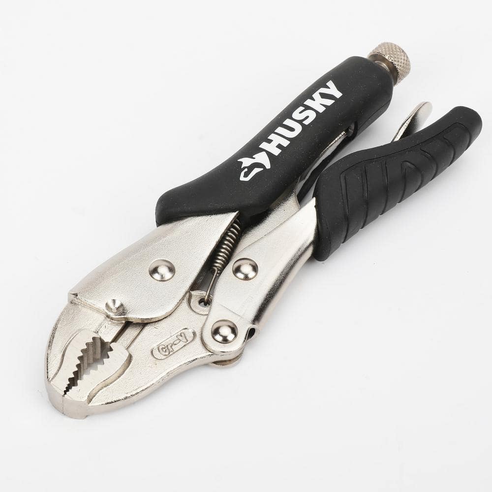 7 in. Curved Jaw Locking Pliers with Grip