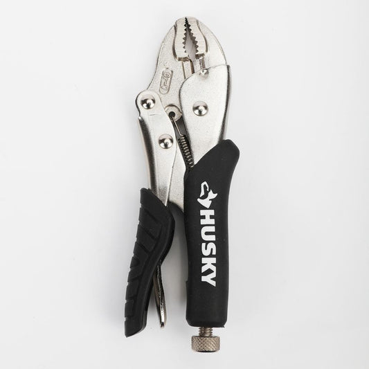 7 in. Curved Jaw Locking Pliers with Grip
