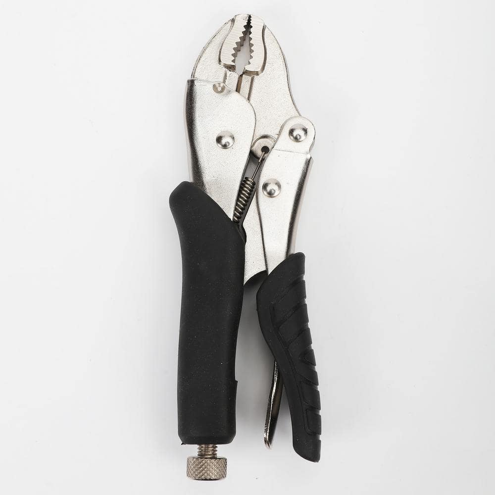7 in. Curved Jaw Locking Pliers with Grip