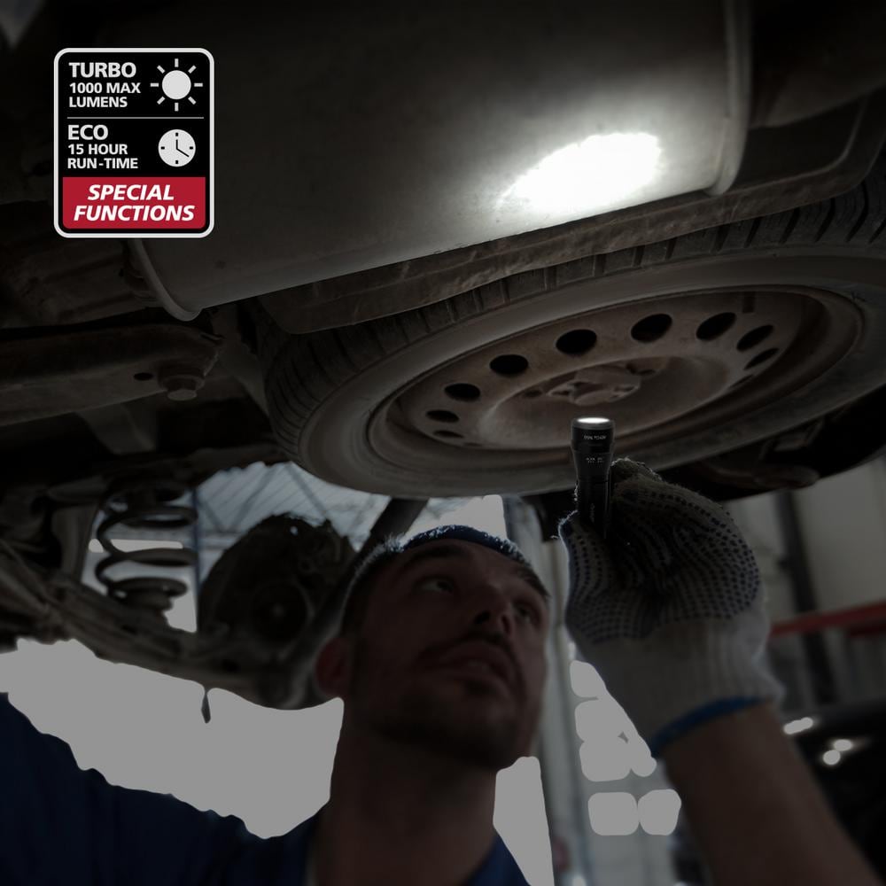 Husky 500-Lumens Dual Power Flashlight