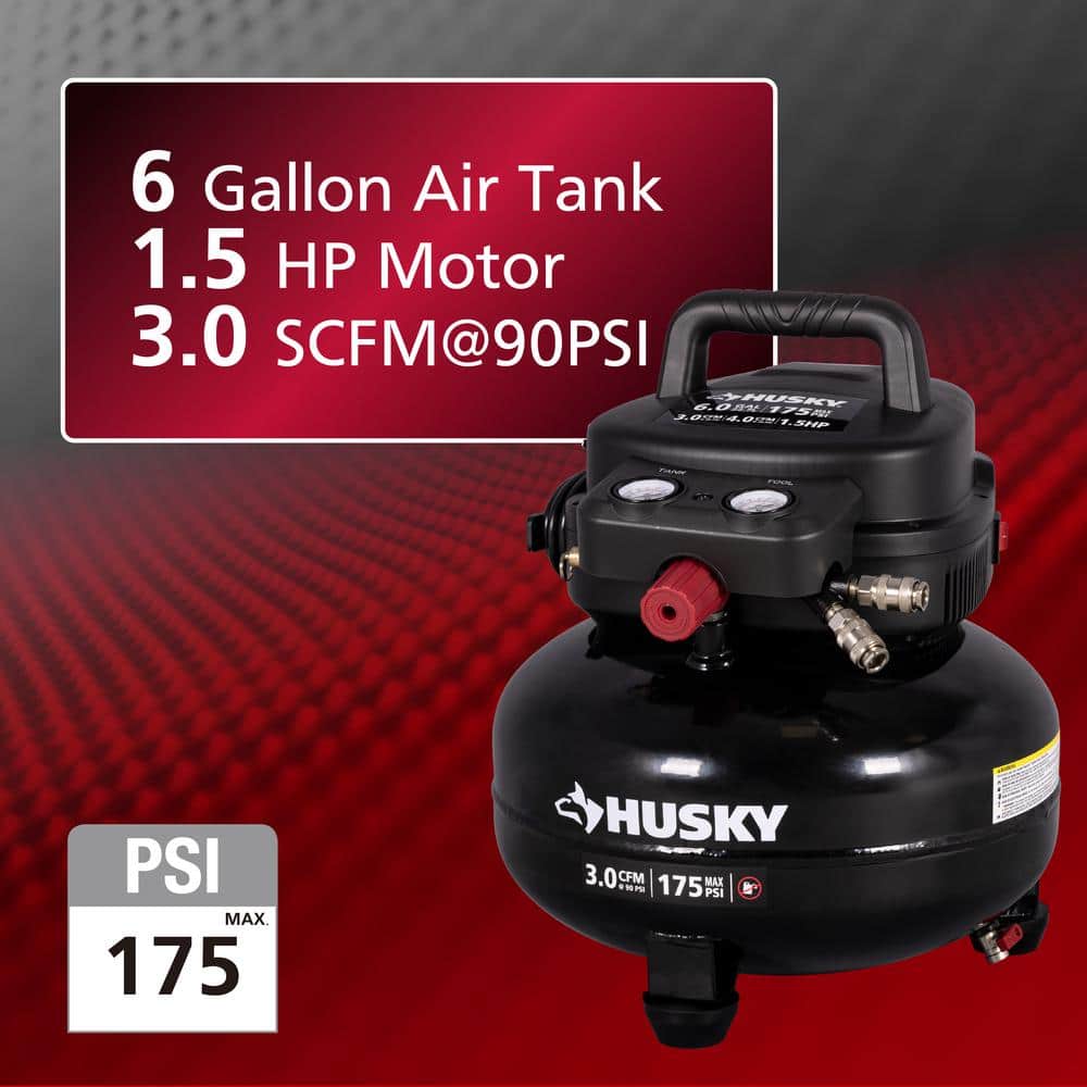 6 Gal 175 PSI Electric Pancake Compressor
