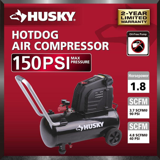 8G 150 PSI Hotdog Air Compressor