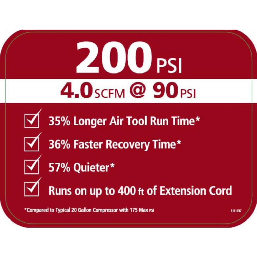 Husky 20 Gal. 200 PSI Vertical Air Compressor