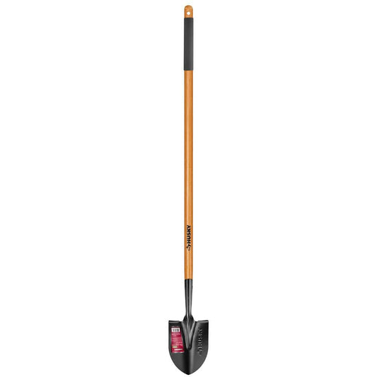 Husky 47 in. Wood-Handle Digging Shovel