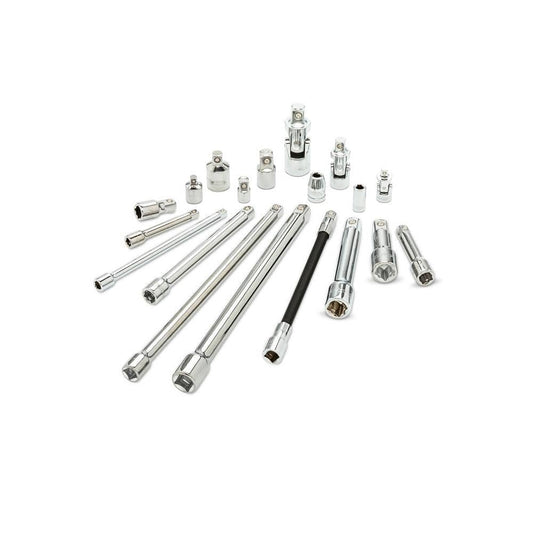 1/4, 3/8, 1/2 Drive Accessory Set (19-Pc)