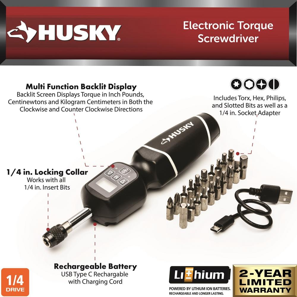 Husky 8-40 in./lbs. Electronic Torque Screwdriver