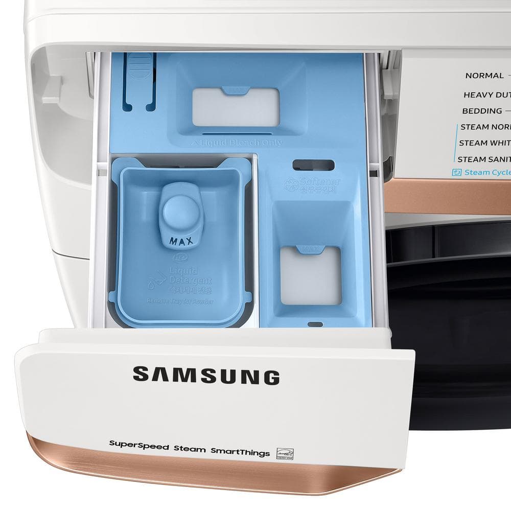 Samsung 5 cu, ft. Smart Front Load Washer, Ivory