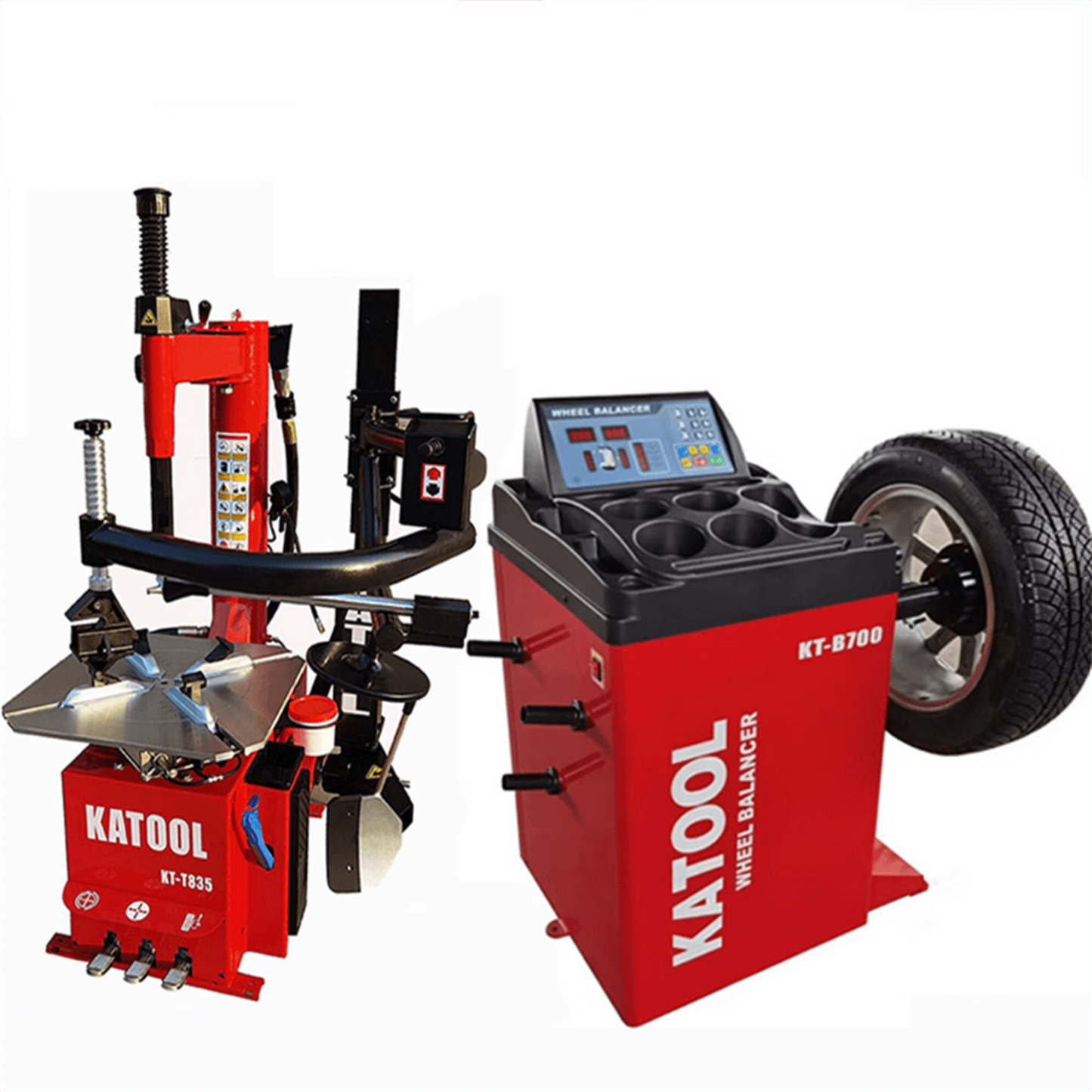Katool KT-T835 Tire Changer & KT-B700 Wheel Balancer Combo