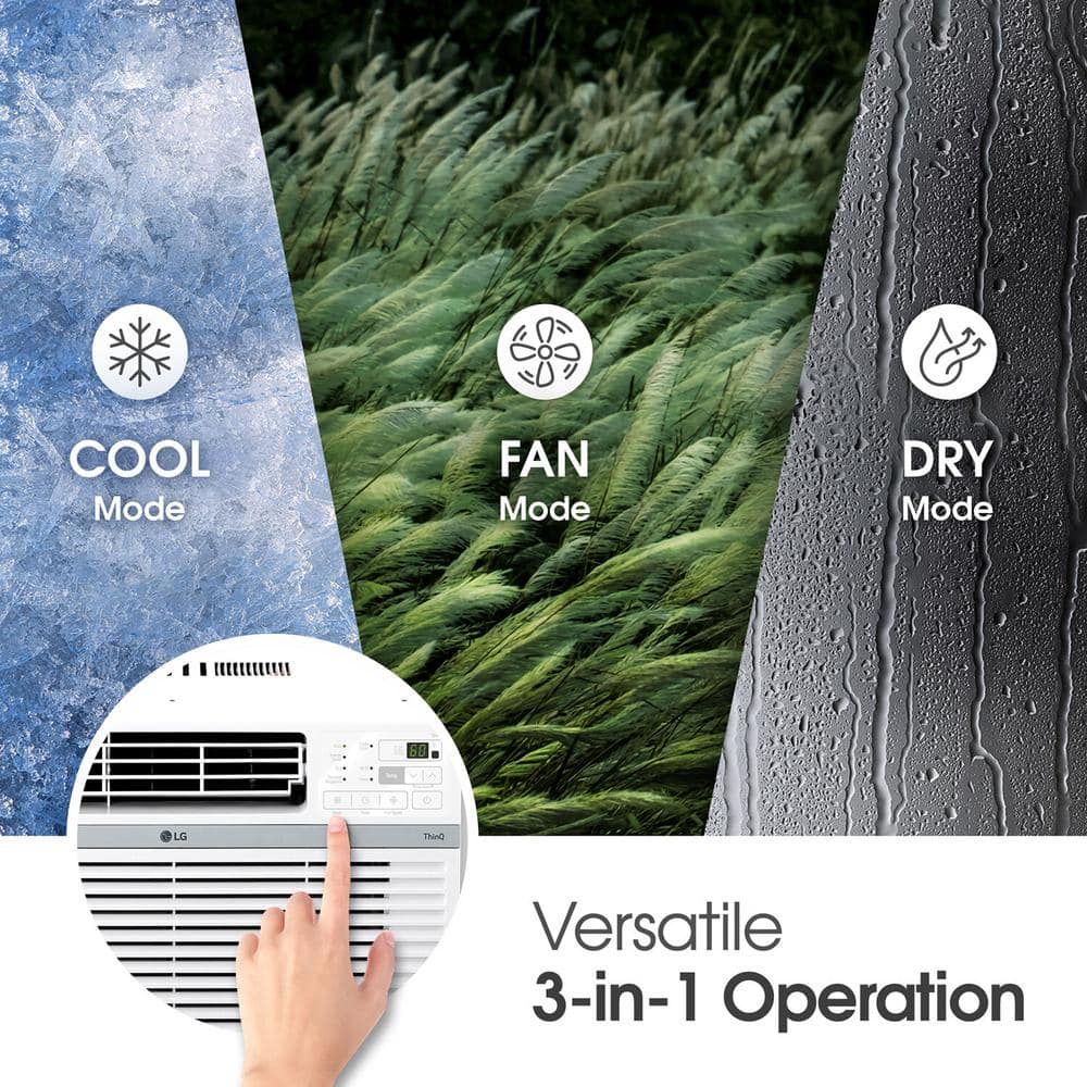 10,000 BTU Smart Window AC Cools 450 sq. ft.