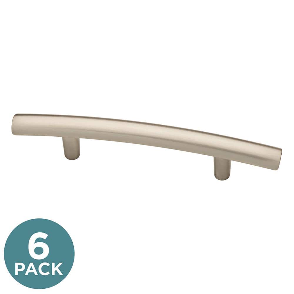 Arched 3 in Satin Nickel Pulls (6)