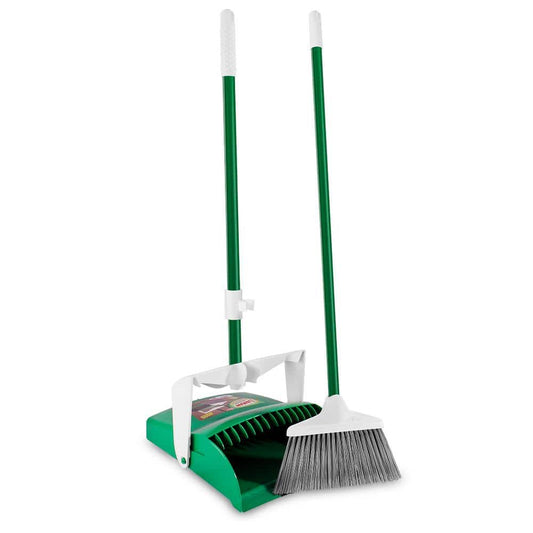 12 in. Lobby Broom and Dustpan Set